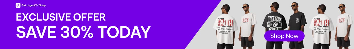 Get Urgent2K Shop – Exclusive Offer Save 30% Today